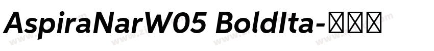 AspiraNarW05 BoldIta字体转换